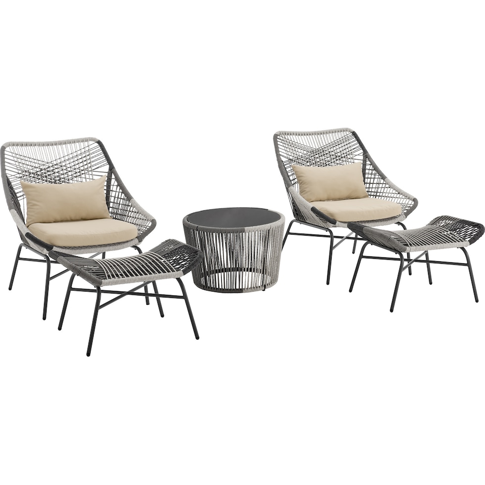 biloxi white  pc outdoor living   