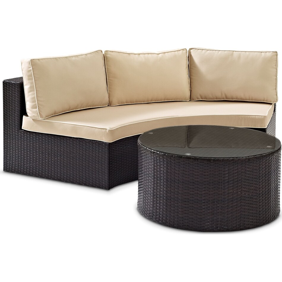 Huntington Outdoor Sofa and Coffee Table Set American Signature Furniture