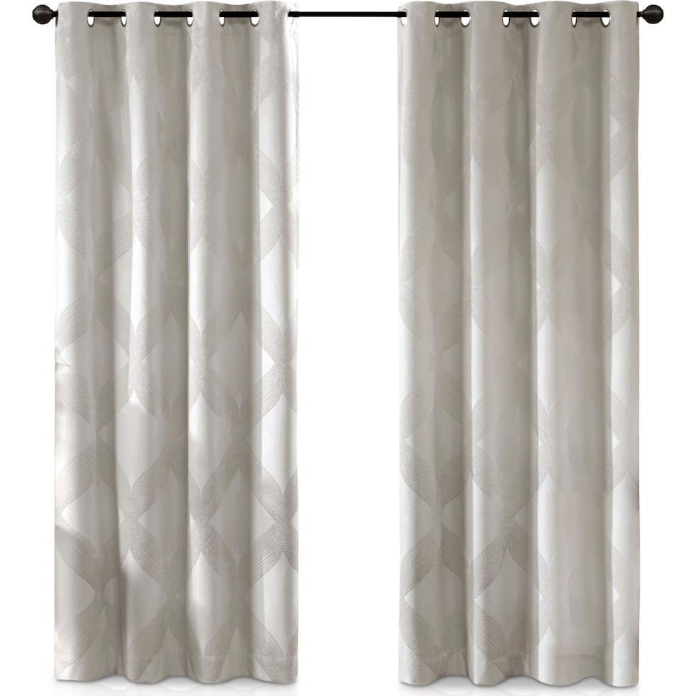 bingham white window panel   