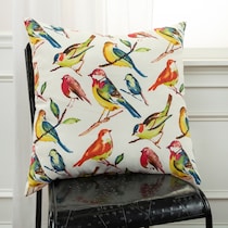 birds yellow outdoor pillow   