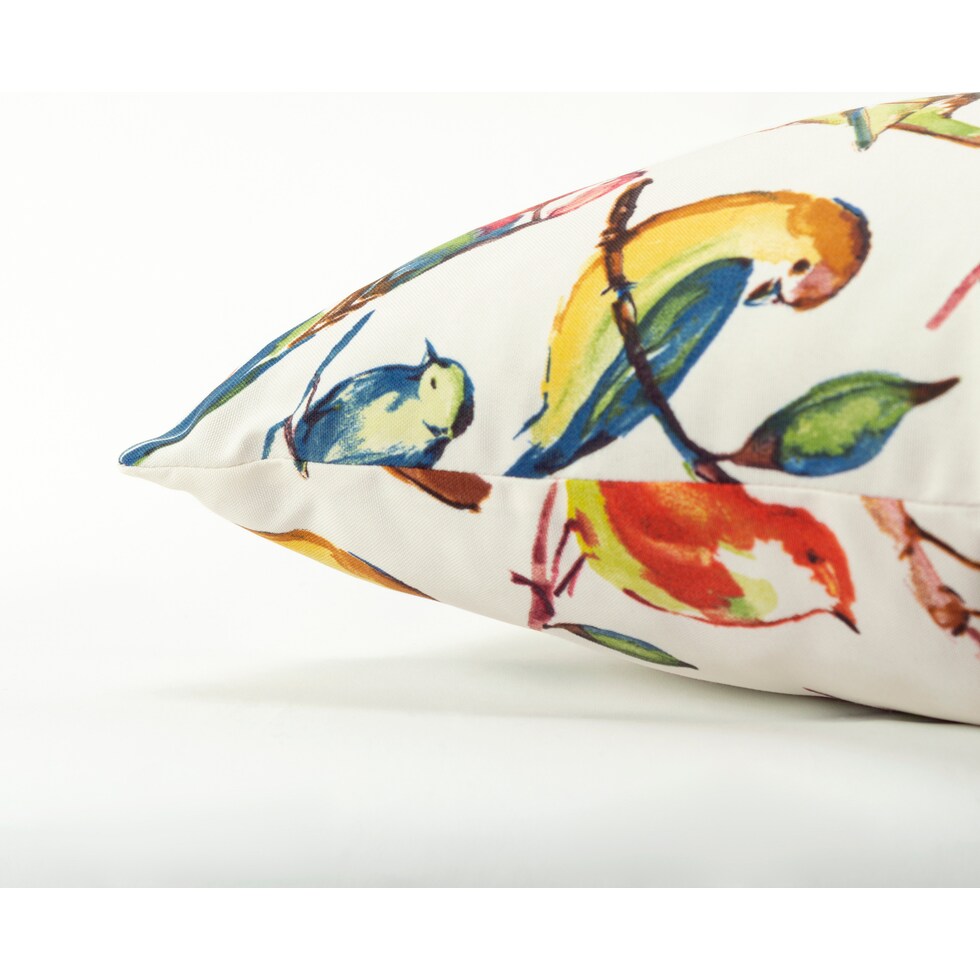 birds yellow outdoor pillow   