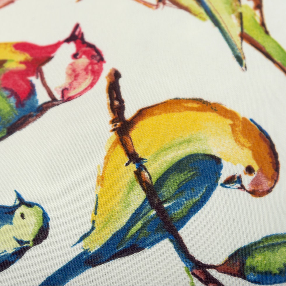 birds yellow outdoor pillow   