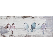 birdy white wall art   