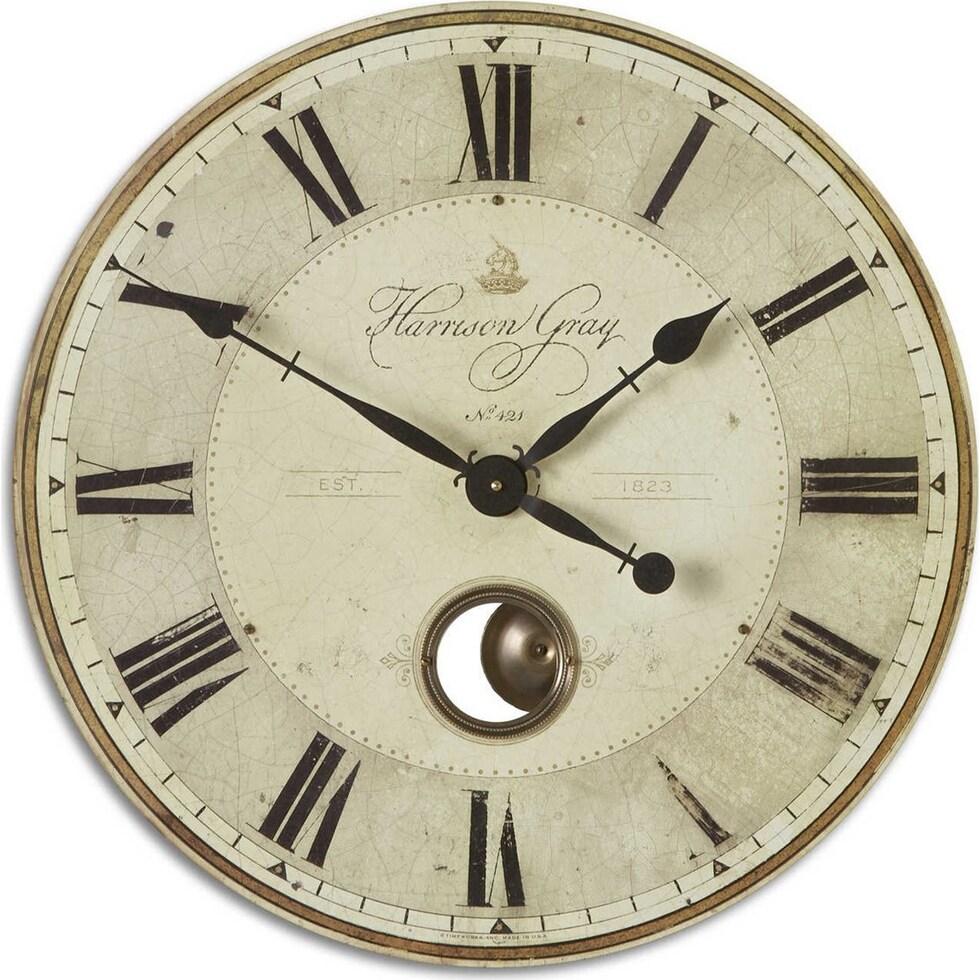 birgitta brass wall clock   