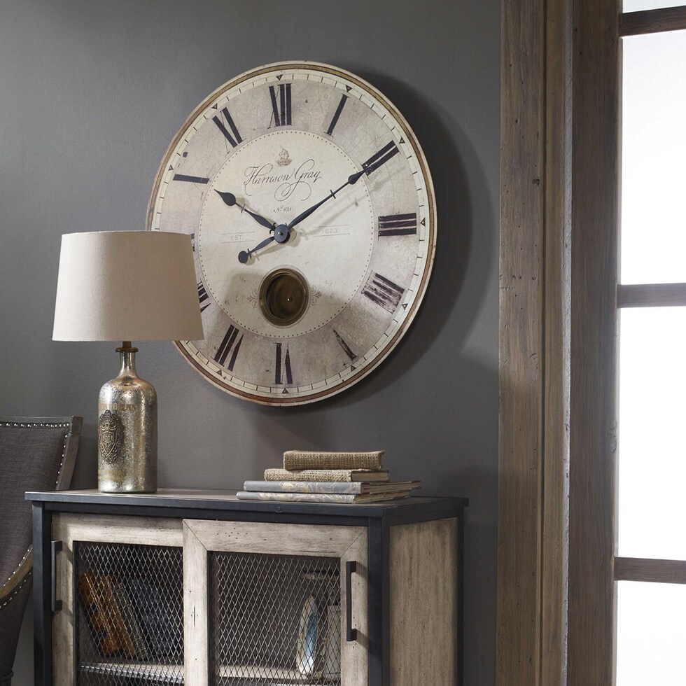 birgitta brass wall clock   