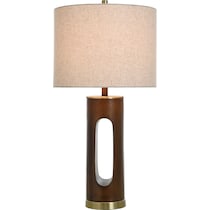 bishop dark brown table lamp   