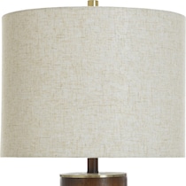 bishop dark brown table lamp   