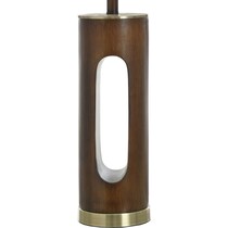 bishop dark brown table lamp   