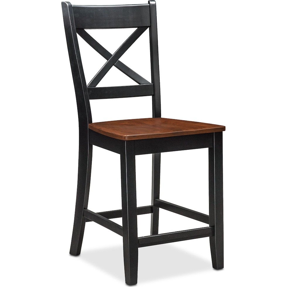 black and cherry counter height chair   