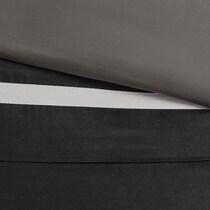 black and gray swatch  