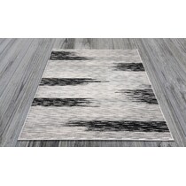 black and white rug   