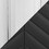 black vegan leather chrome swatch  