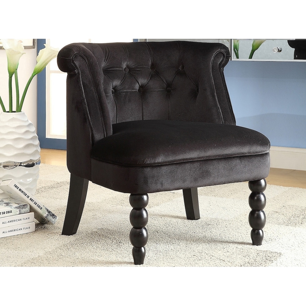 black accent chair   