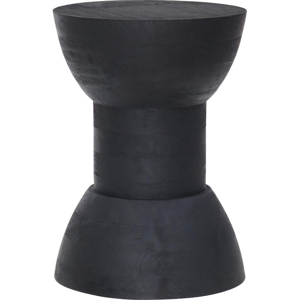 black accent table   