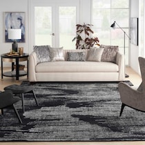 black area rug  x    