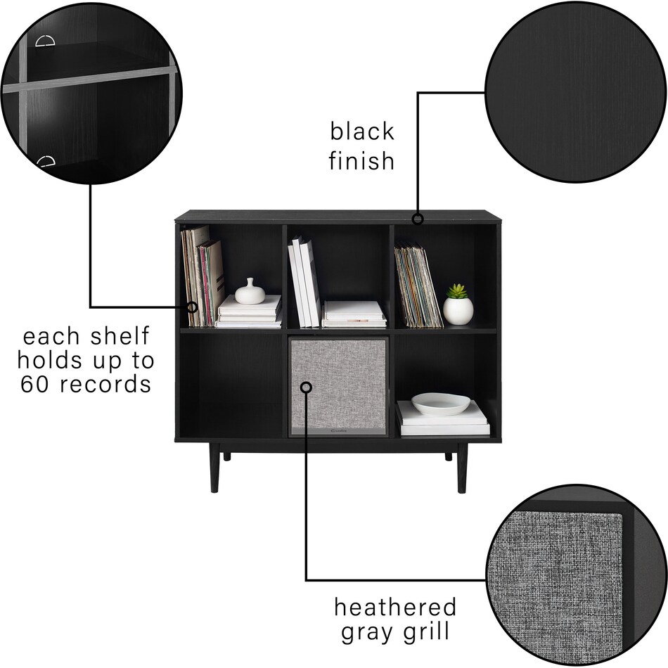 black bookcase   