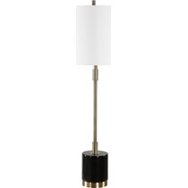 black brass lamp   