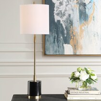 black brass lamp   