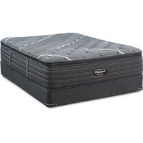 black california king mattress split foundation set   