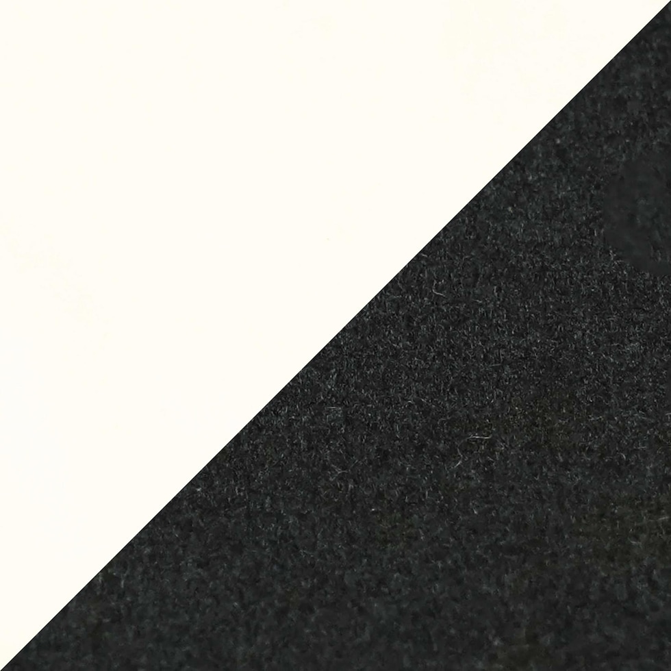 black cream swatch  