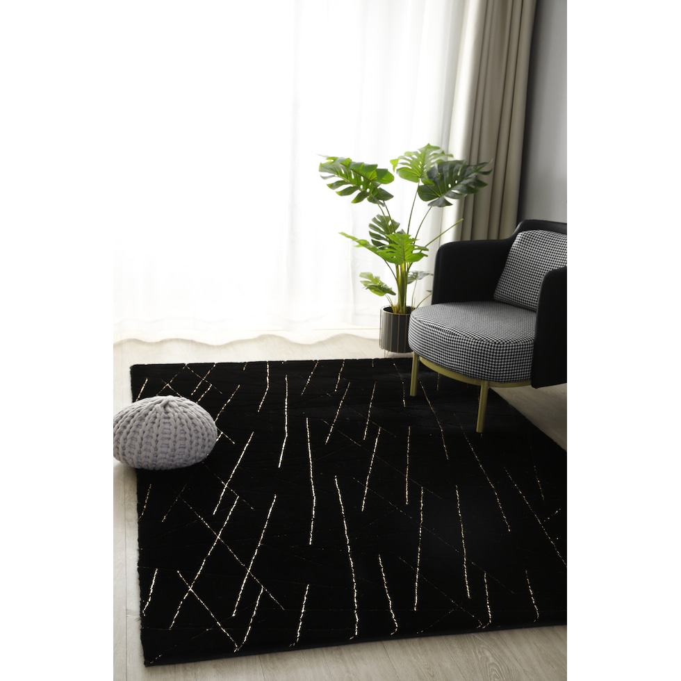 black gold area rug  x    