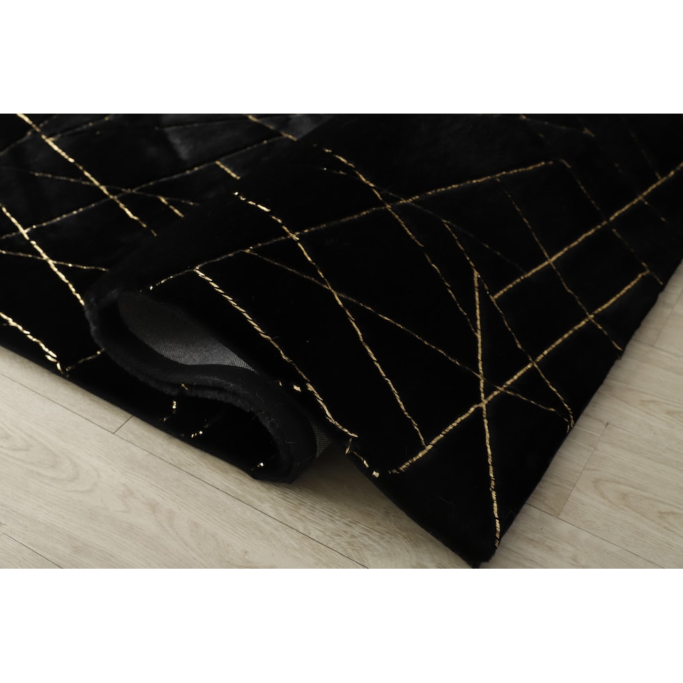 black gold area rug  x    