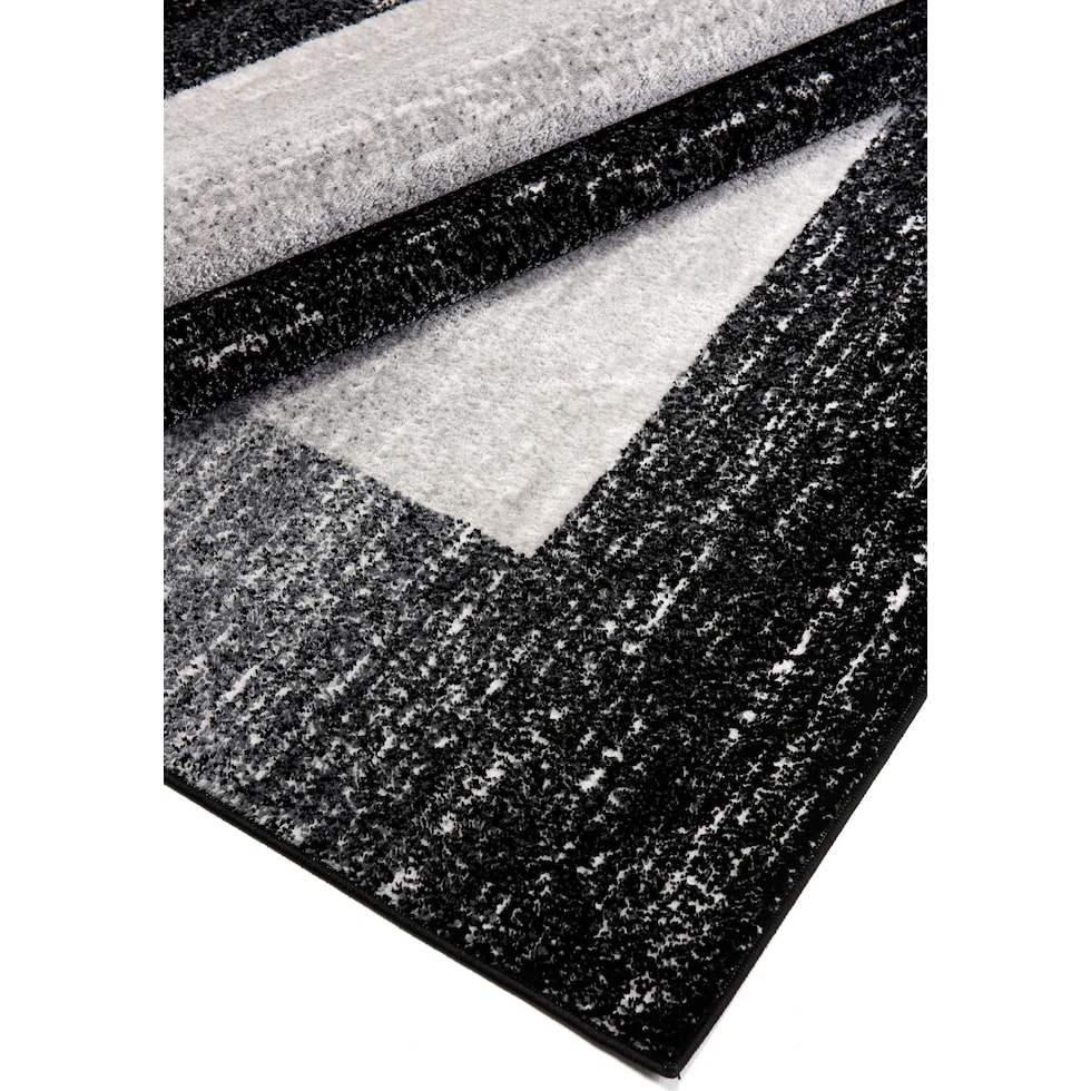 black gray area rug  x    