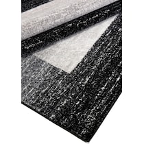 black gray area rug  x    