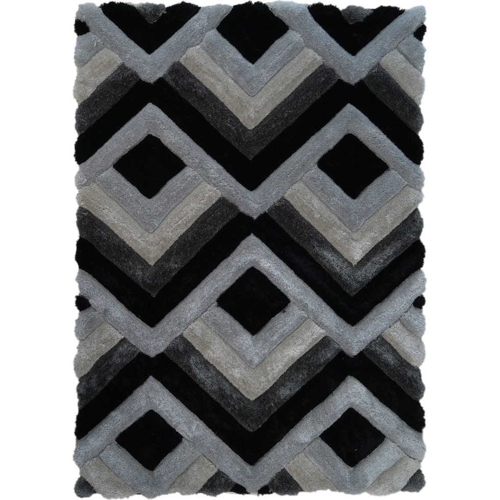 black gray area rug  x    