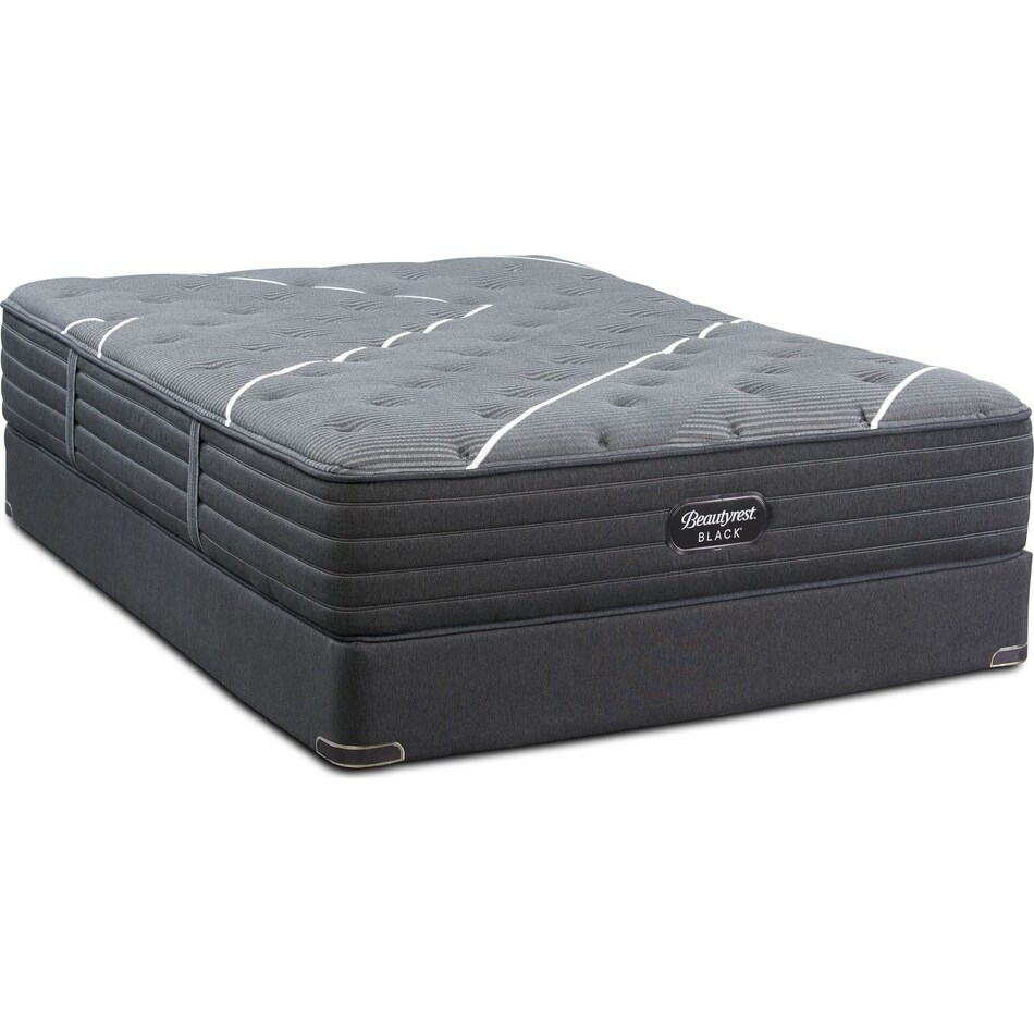 black queen mattress split low profile foundation set   