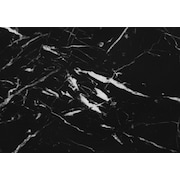 Warrick Nightstand - Black Marble/Black