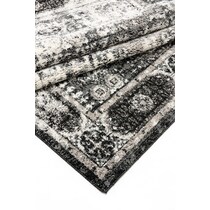 black white area rug  x    