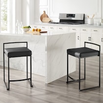 blair black counter height stool   