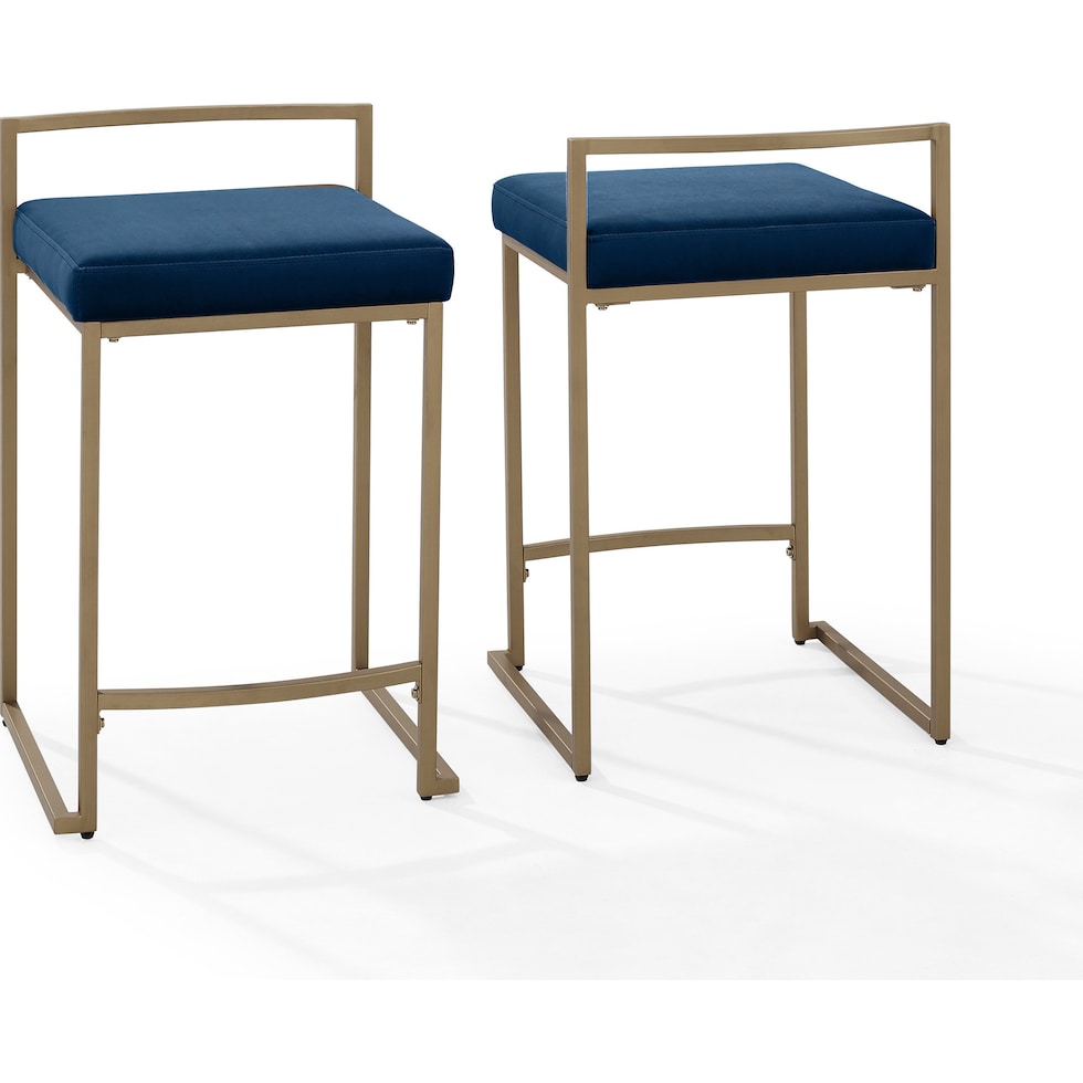 blair navy gold counter height stool   