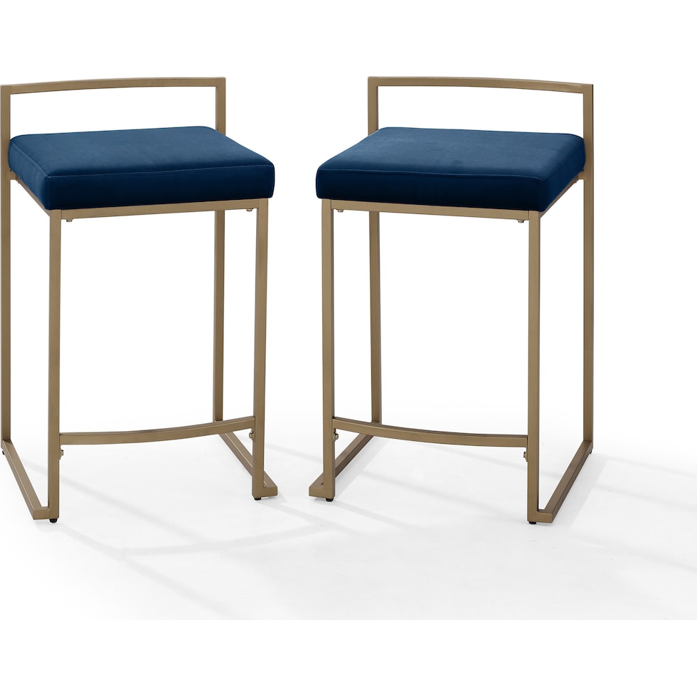 blair navy gold counter height stool   