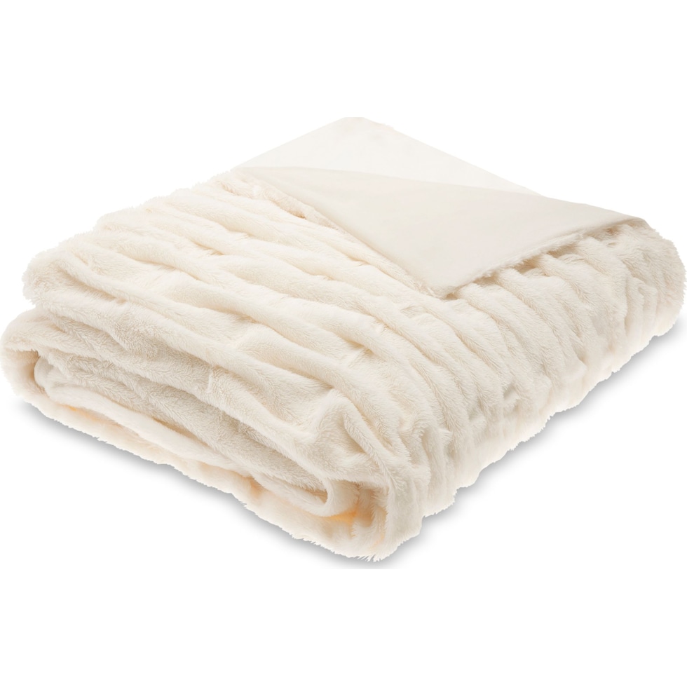 blaire white blanket   