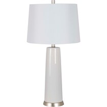 blaire white table lamp   