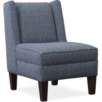 blake blue accent chair   