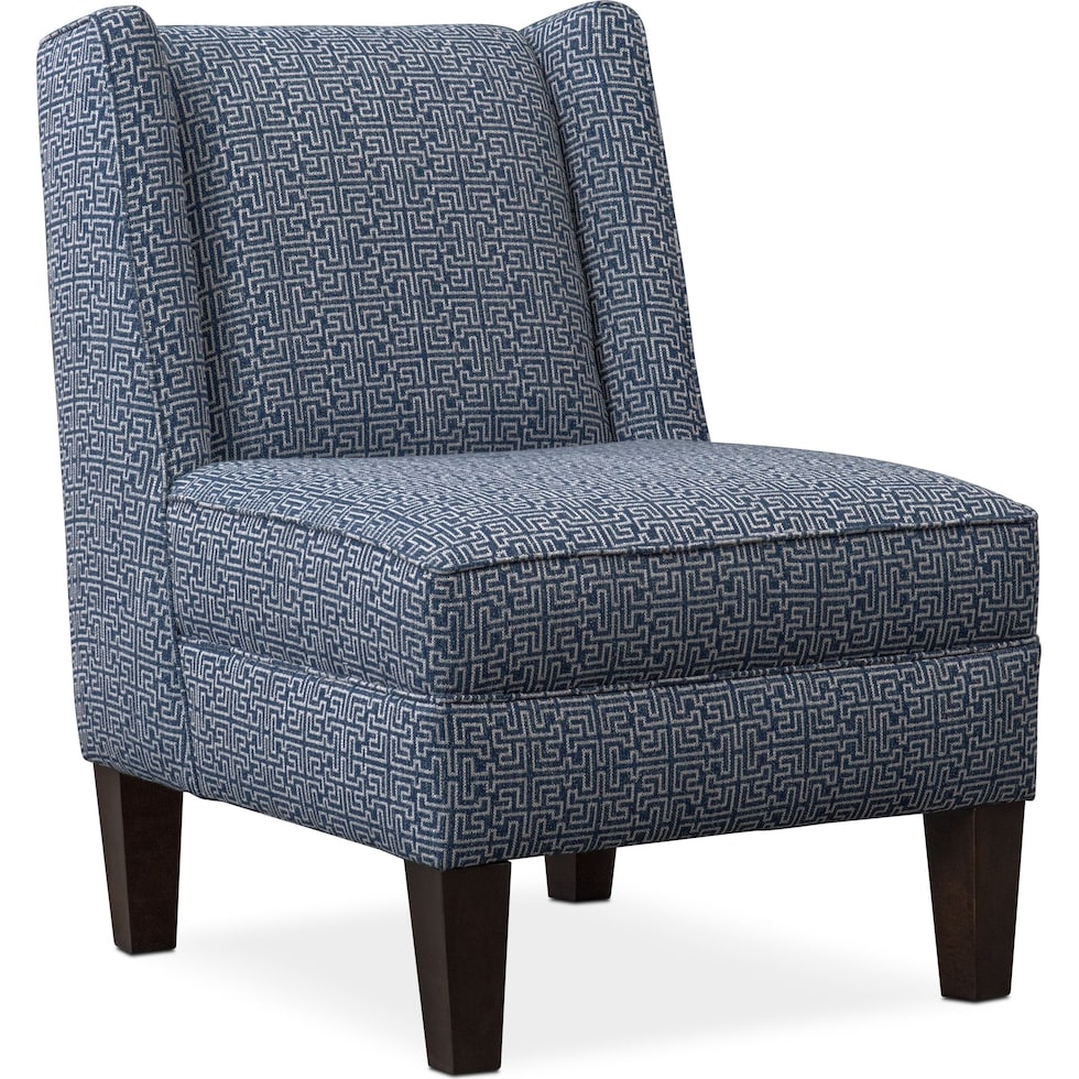 blake blue accent chair   