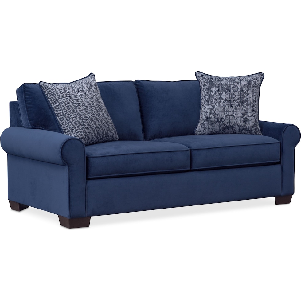 blake blue loveseat   
