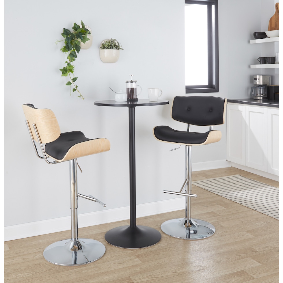 blakely black bar stool   
