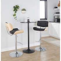 blakely black bar stool   