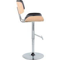 blakely black chrome bar stool   