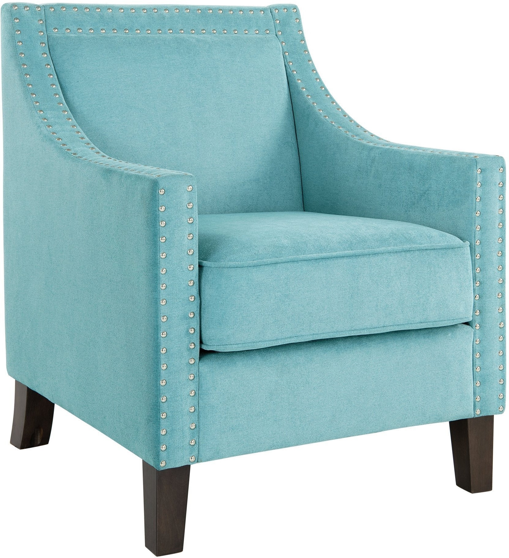 Blakely Accent Chair Teal American Signature Furniture   Blakely Blue Accent Chair 3027899 1863314 