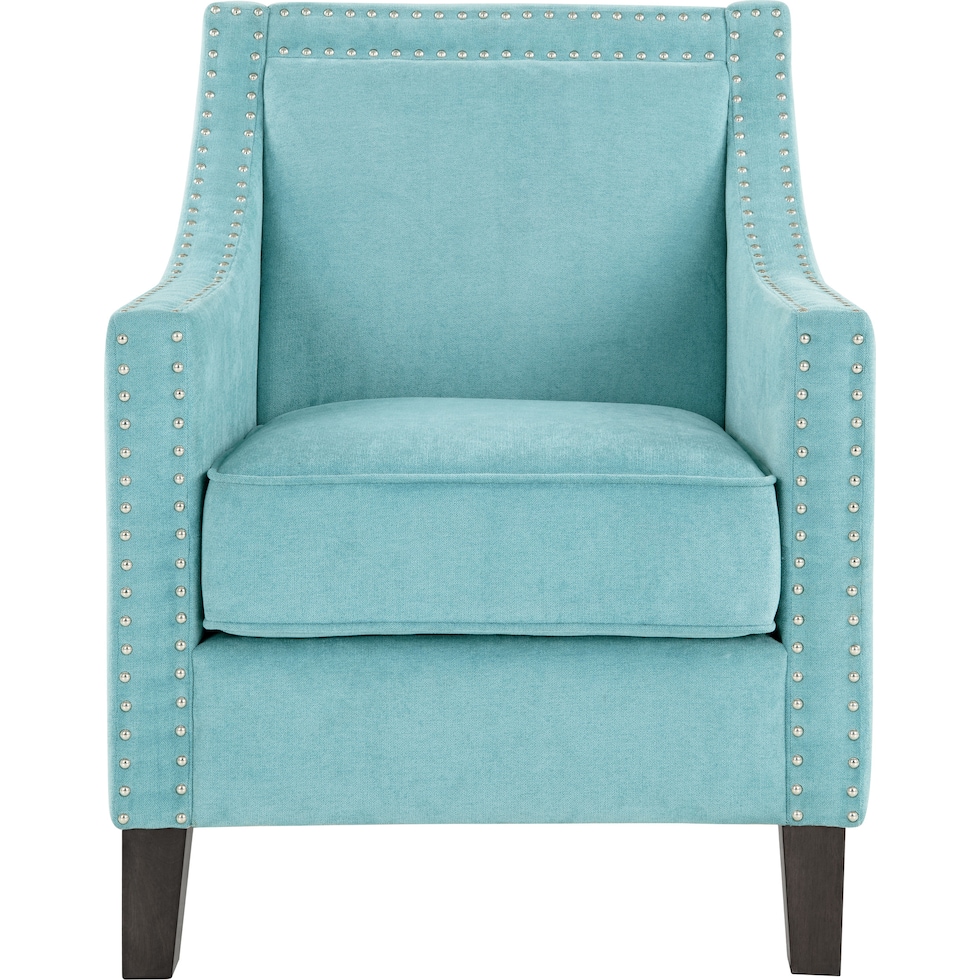 blakely blue accent chair   