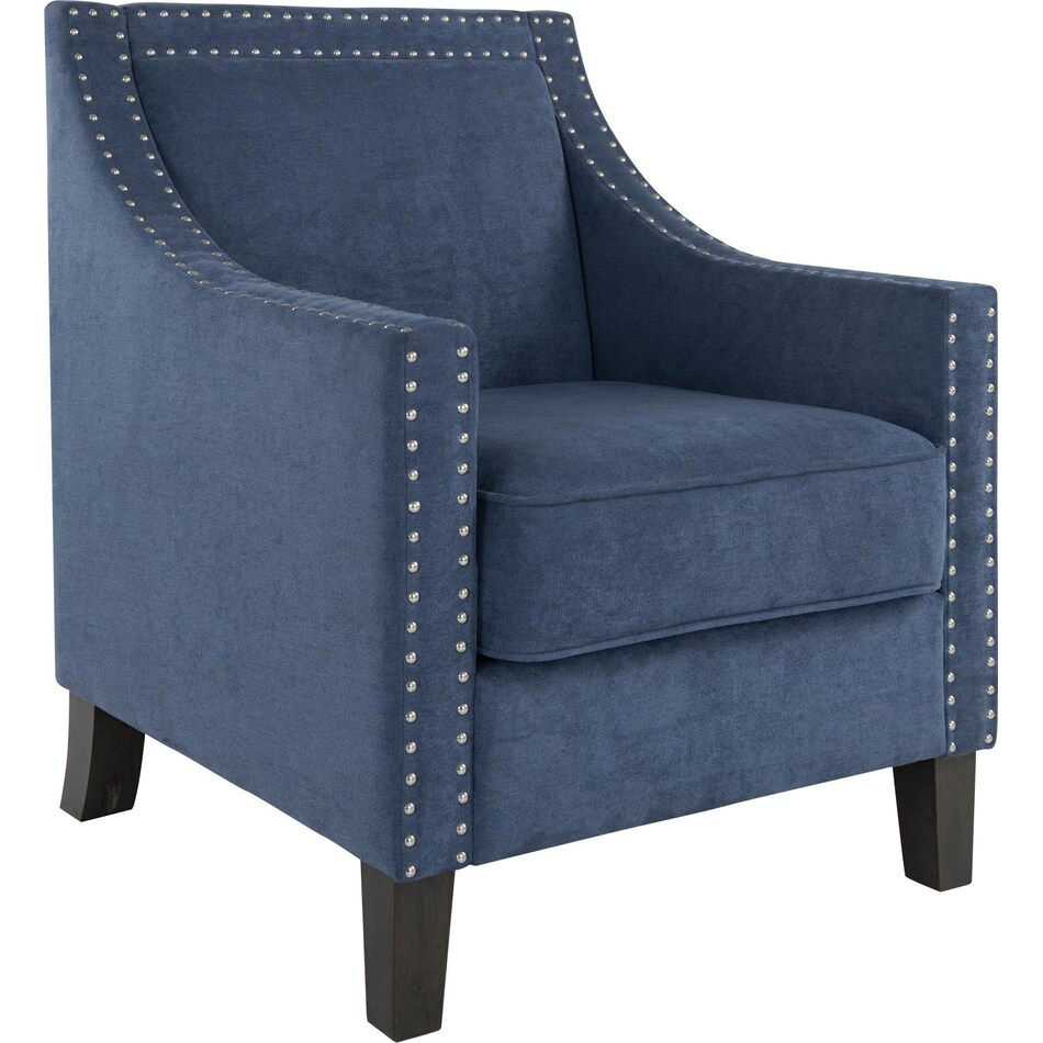 blakely blue accent chair   