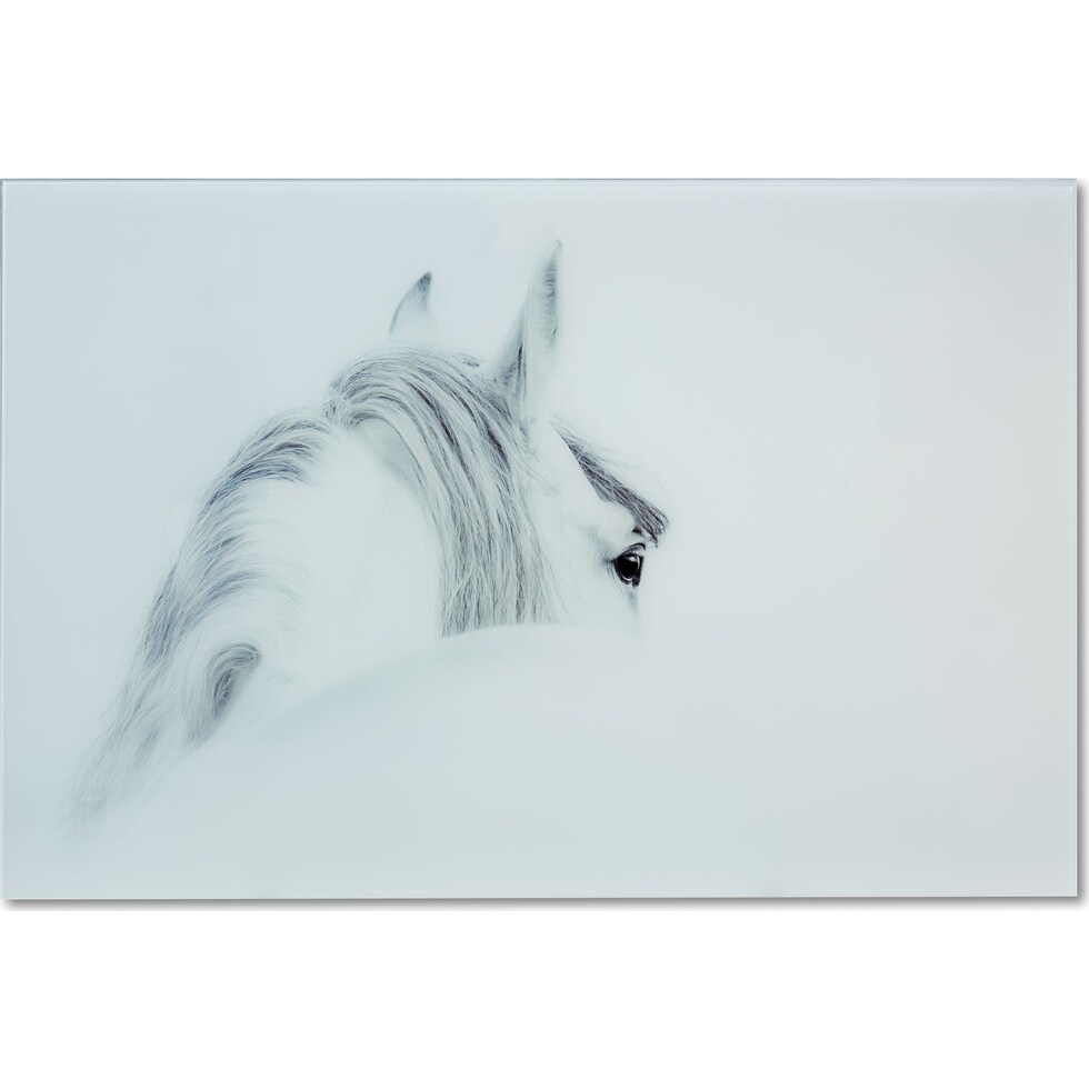 blanco mane horse wall art white wall art   