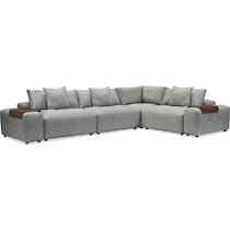 bliss gray  pc sectional   