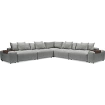bliss gray  pc sectional   