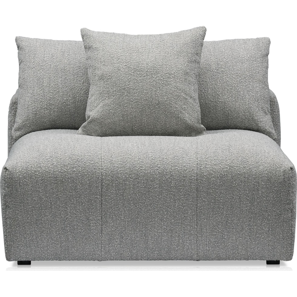 bliss gray armless chair   